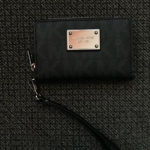 Black Michael Kors wrist wallet